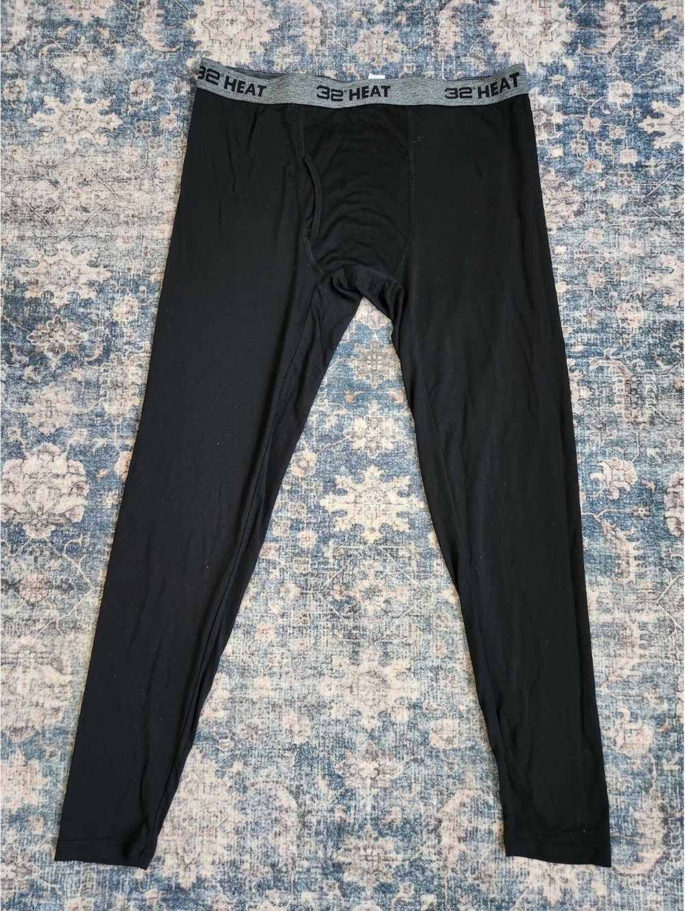 32 Degrees Heat Men’s Thermal Base Layer Leggings Pants Black Size L